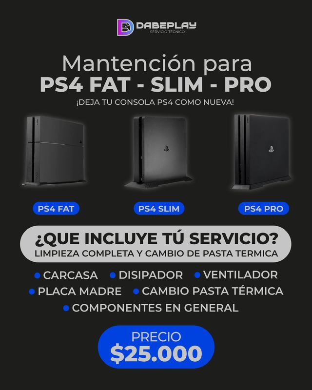 Mantención PS4