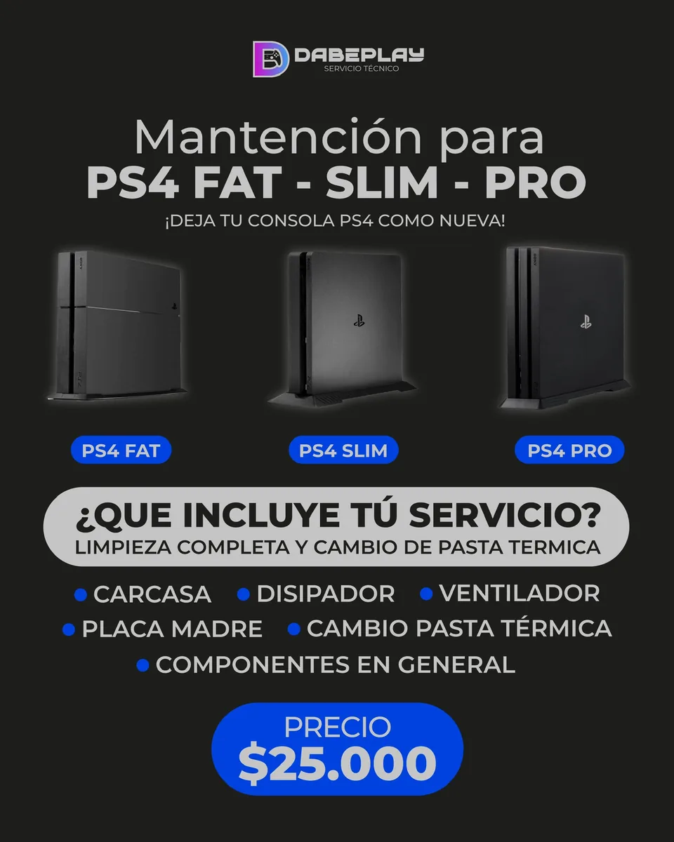 Afiche: Mantención PS4