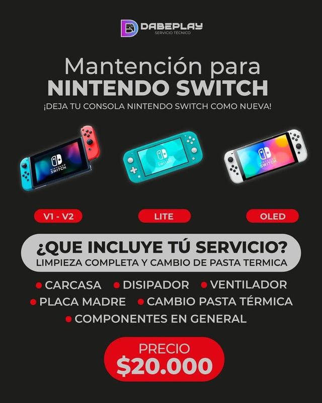 Mantención Nintendo Switch