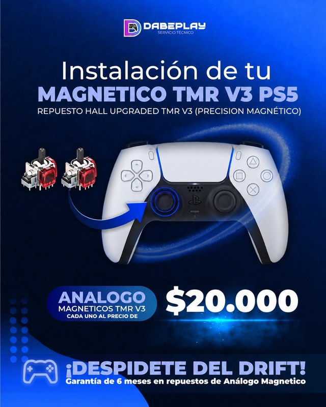 Análogo magnético TMR V3 para DualSense PS5