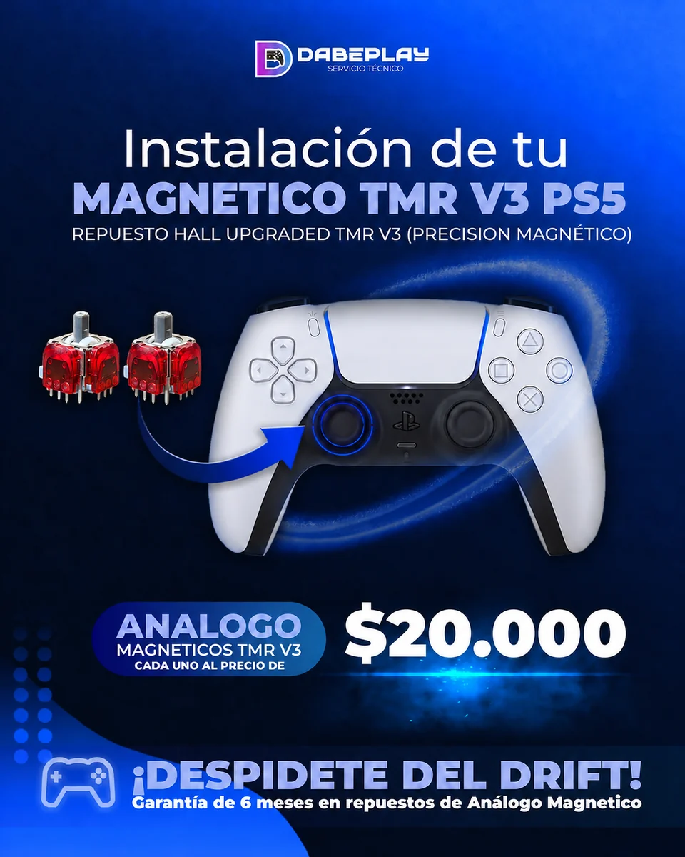 Afiche: Análogo magnético TMR V3 para DualSense PS5